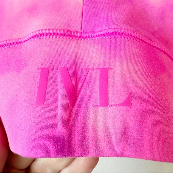 IVL COLLECTIVE Tie Dye Bright Pink Power Sports Bra - Picture 5 of 6